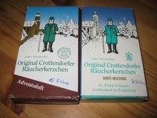Orig. Crottendorfer Räucherkerzen Räucherkegel 15 Adventsduft & 7 bunte Mischung