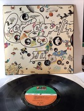 Led Zeppelin - III 1973 Germany Atlantic LP Vinyl VG+ Gatefold / Wheel Cover VG+
