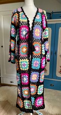 Handmade Häkelmantel – Granny Square – Gr. M/L – Top Zustand