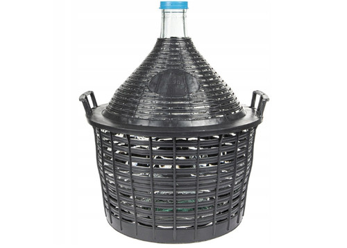 Gärballon mit kunststoffkorb - mit,