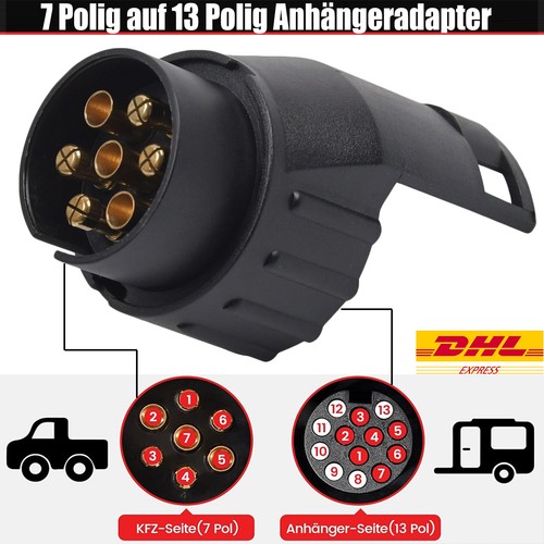 Anhänger adapter polig auf - polig,