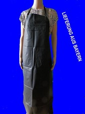Schürze Damen & Herren Tailieumfang 175 cm Kunstleder BITTE MESSEN  SCHWARZ