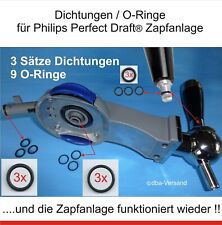3 Sätze Dichtungen O-Ringe 9 Stück für Philips Perfect Draft® Bierzapfanlage