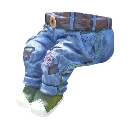 Jeanshose pflanzgefäß aus - jeanshose,