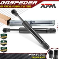2x Gasfeder Heckklappe Dämpfer 168mm 130N für Porsche 911 911 Cabriolet/Targa