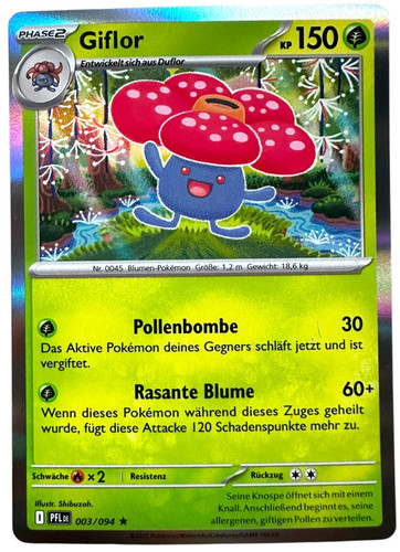 Giflor 003 094 holo - giflor, rare