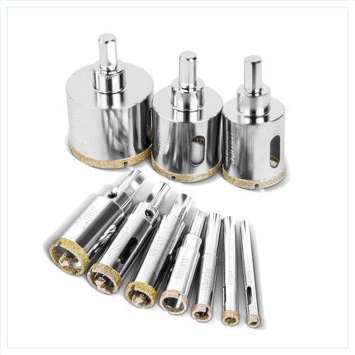 Diamantbohrer 10er set glas - set,