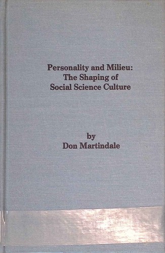 Personality and milieu the - and,
