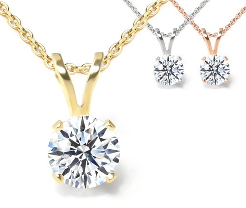 Diamant collier 585 gold - diamant,