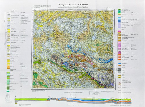 Geologische karte ostwestfalen - geologische,