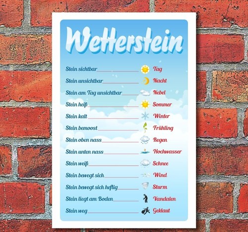 Schild wetterstein 3 mm - schild, "wetterstein",