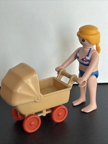 Playmobil frau mit kinderwagen - mit,
