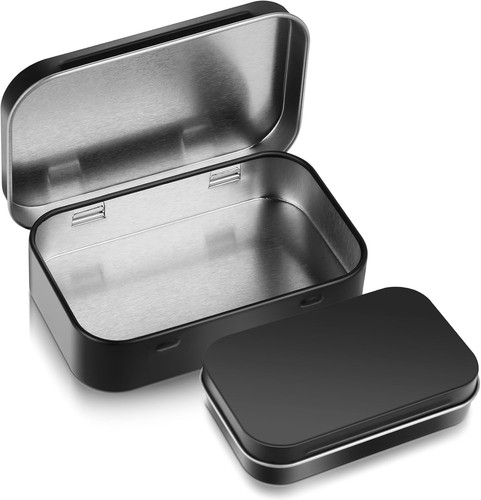 Metalldose mini schwarz - metalldose,