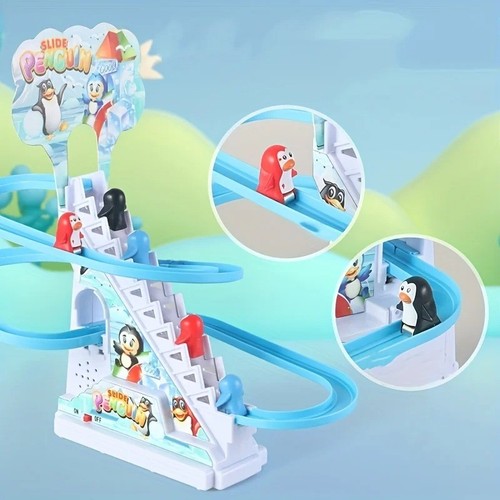 Pinguin rennbahn spielset led - pinguin,
