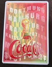 Coca Cola Blechschild zur WM