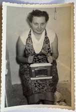 orig. Foto Frau Dame Radio Technik um 1950