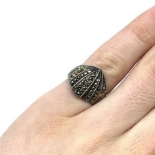 925 Silver Ring Marcasite Fine