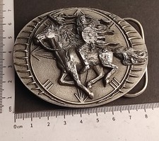 Buckle/Gürtelschnalle INDIAN Warrior, Indianer, Vintage von 1994, Bergamot