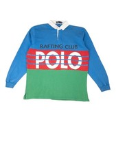 RARE GRAIL Vintage OG Ralph Lauren Polo Rafting Club XL Rugby Shirt Stadium 1992