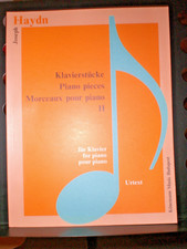 alte Noten Haydn Klavierstücke II  für Klavier Urtext Könemann Music Budapest