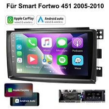 Apple Carplay Für Smart Fortwo 451 2005-2010 Android 14 Autoradio GPS Navi RDS