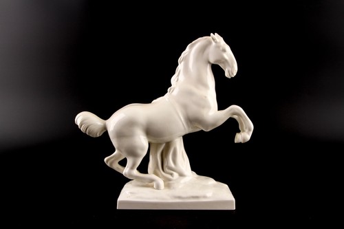 Porzellanfigur kpm springendes - porzellanfigur,