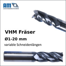 VHM Schaftfräser VHM-Fräser TiAlN HPC 
