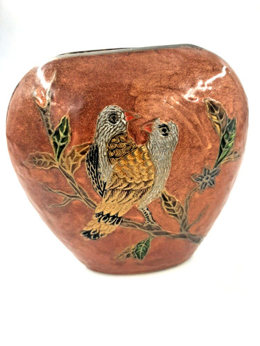 Jugendstil cloisonné vase - cloisonné,