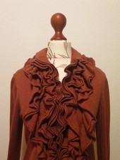 KHUJO Strickjacke mit Vollants