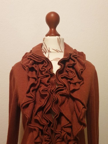 Khujo strickjacke mit vollants - strickjacke,