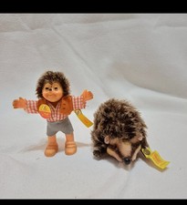 Steiff Igel Joggi braun 12 cm und Steiff Igel Macki (nach Diehl Film) 12 cm
