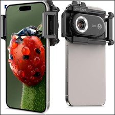 200x Handy-Mikroskop mit LED-UV-Licht und CPL-Filter für Android/iPhone