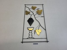 Wand-Deko Traube Weinglas