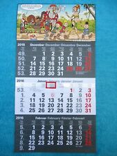 MOSAIK Abrafaxe KALENDER 2016 Schiebekalender 3-Monats-Kalender selten RAR