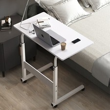 90cm Laptoptisch Betttisch Notebooktisch Pflegetisch mit Rollen Höhenverstellbar