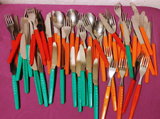 DDR KINDERBESTECK 1/2/3-tlg. PUNKTE DELLEN ELSTAWA FORON - SELTENE FARBEN