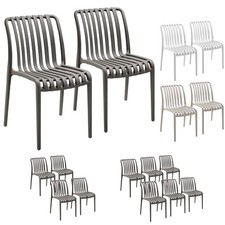 Gartenstühle Balkonstühle Outdoor-Stühle wetterfest stapelbar pflegeleicht