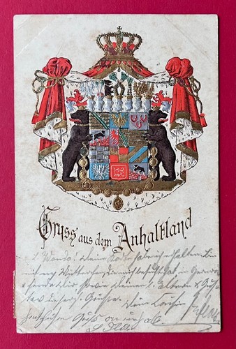 Prägedruck sachsen anhalt - ak, sachsen-anhalt