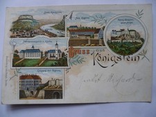Litho-AK Königstein Sächs
