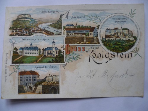 Litho königstein sächs - litho-ak,