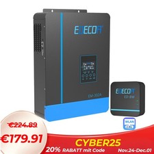 3000W Hybrid Wechselrichter Inverter Off grid 24V 220V 80A MPPT 55-450V WIFI APP