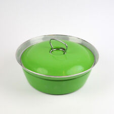 Vintage Topf - MES Germany - Buntstahl - Metall - emailliert - grün - Midcentury