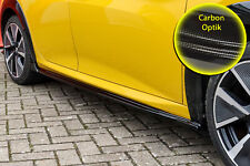 CUP Seitenschweller mit Wings aus ABS für Peugeot 208 GT GT-Line Carbon Optik
