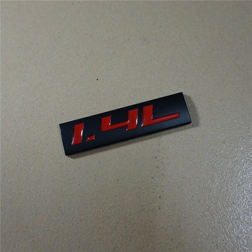 Black red metal emblem - 1x,