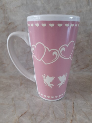 Hohe kaffeetasse rosa engel - kaffeetasse,