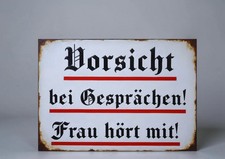Vorsicht bei gesprächen frau - bei,