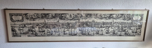 Sehr großer kupferstich - kupferstich, mit