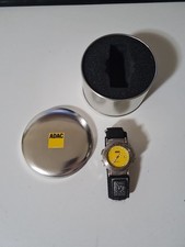 ADAC Herren  Armbanduhr Edition Kompass Vintage Silber schwarz + ADAC Dose