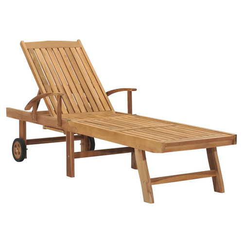 Sonnenliege massivholz teak - sonnenliege,
