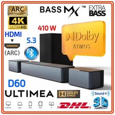 ULTIMEA D60 Soundbar Dolby Atmos 5.1 3D Surround BassMX Bass eARC HDM Subwoofer 